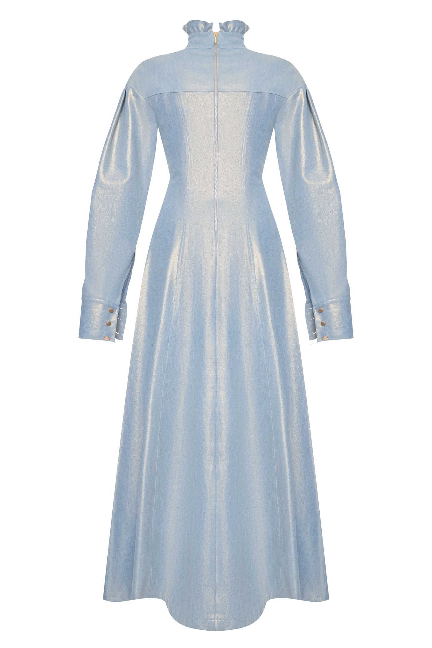 Moonstone Dress — flowing satin dress with soft sheen by SBN