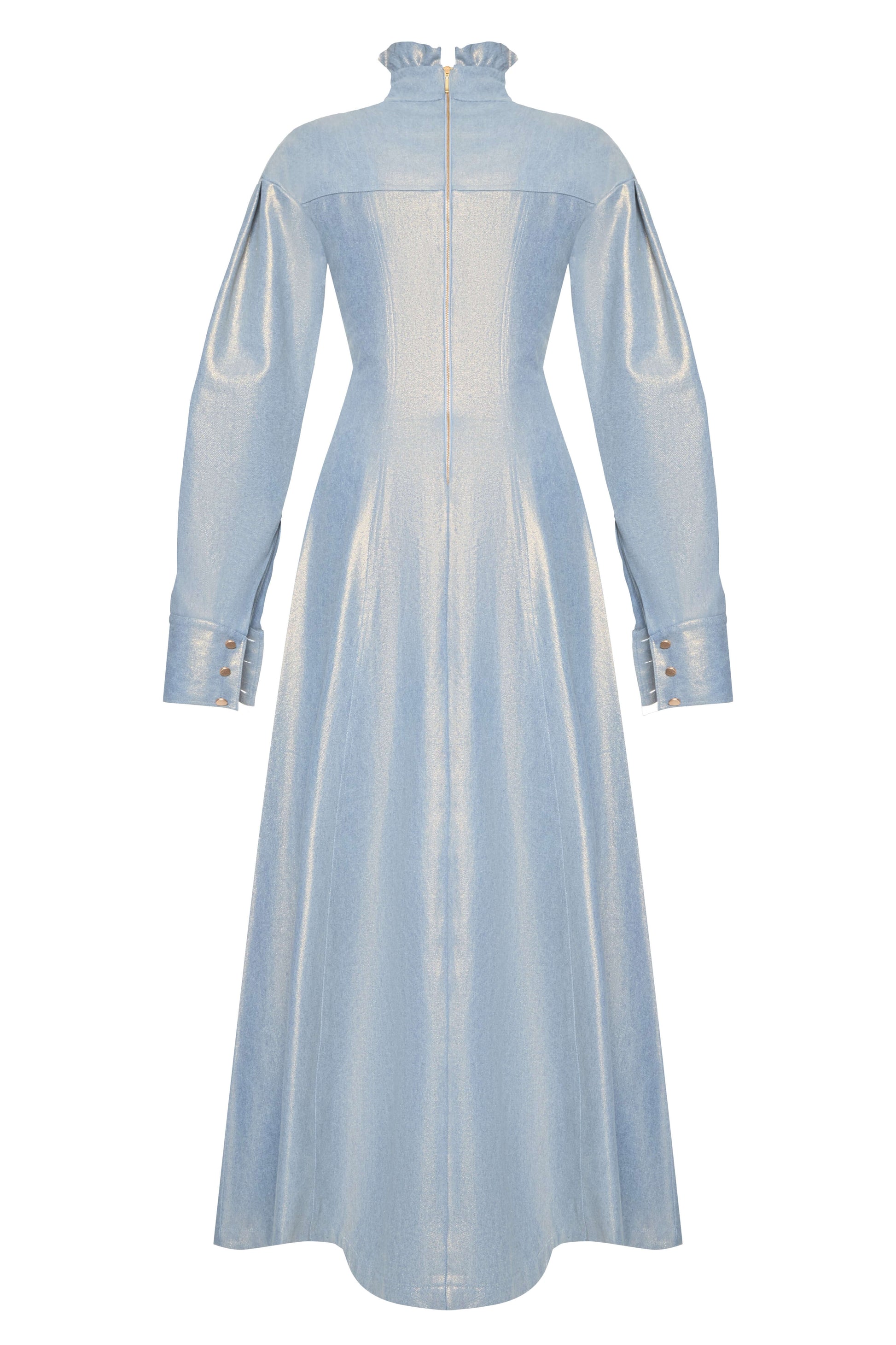 Moonstone Dress — flowing satin dress with soft sheen by SBN