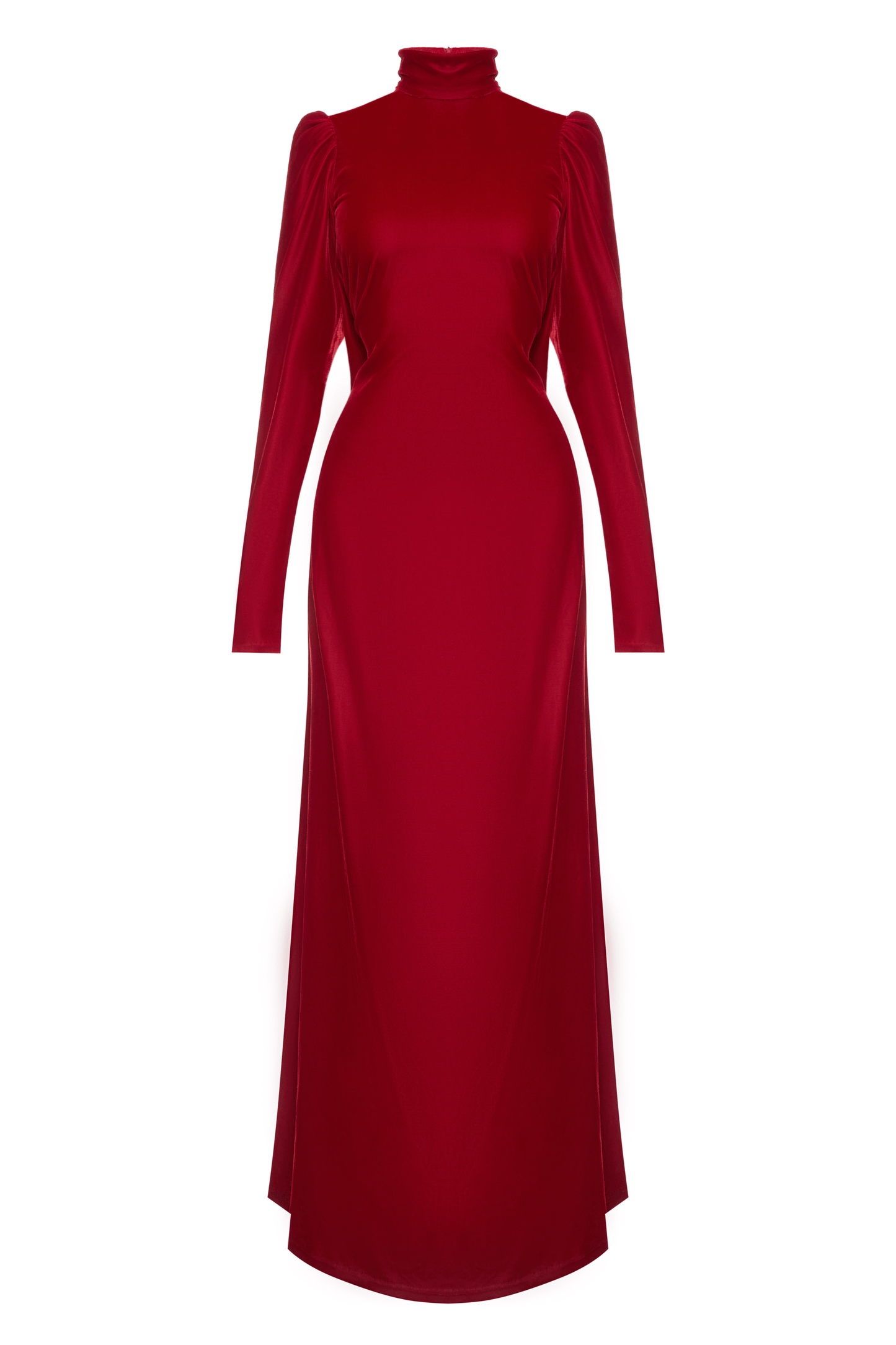 Red Velvet Dress — floor-length velvet gown by SBN