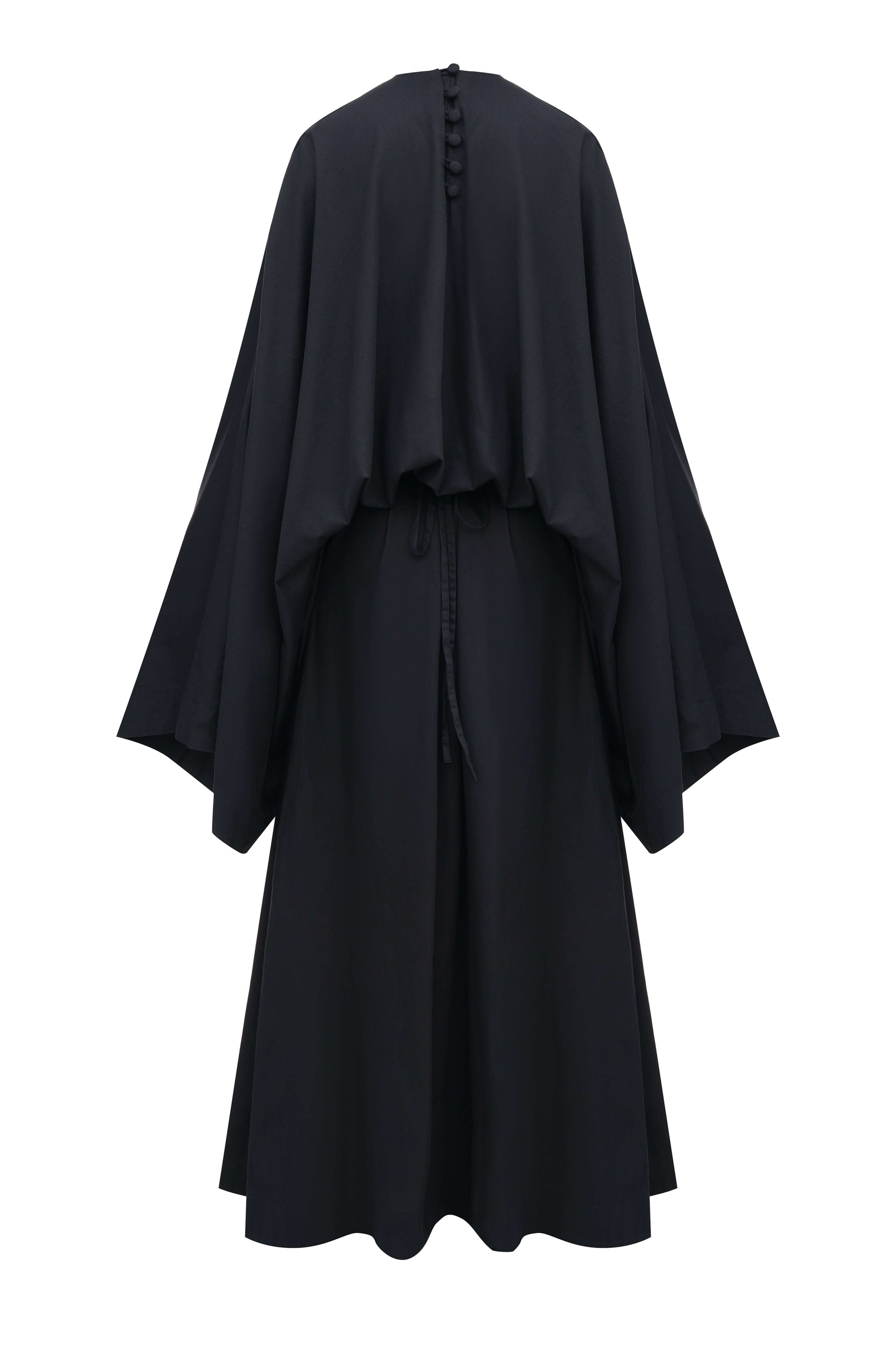 Cotton Kimono Dress — elegant wide-sleeved cotton gown from SBN