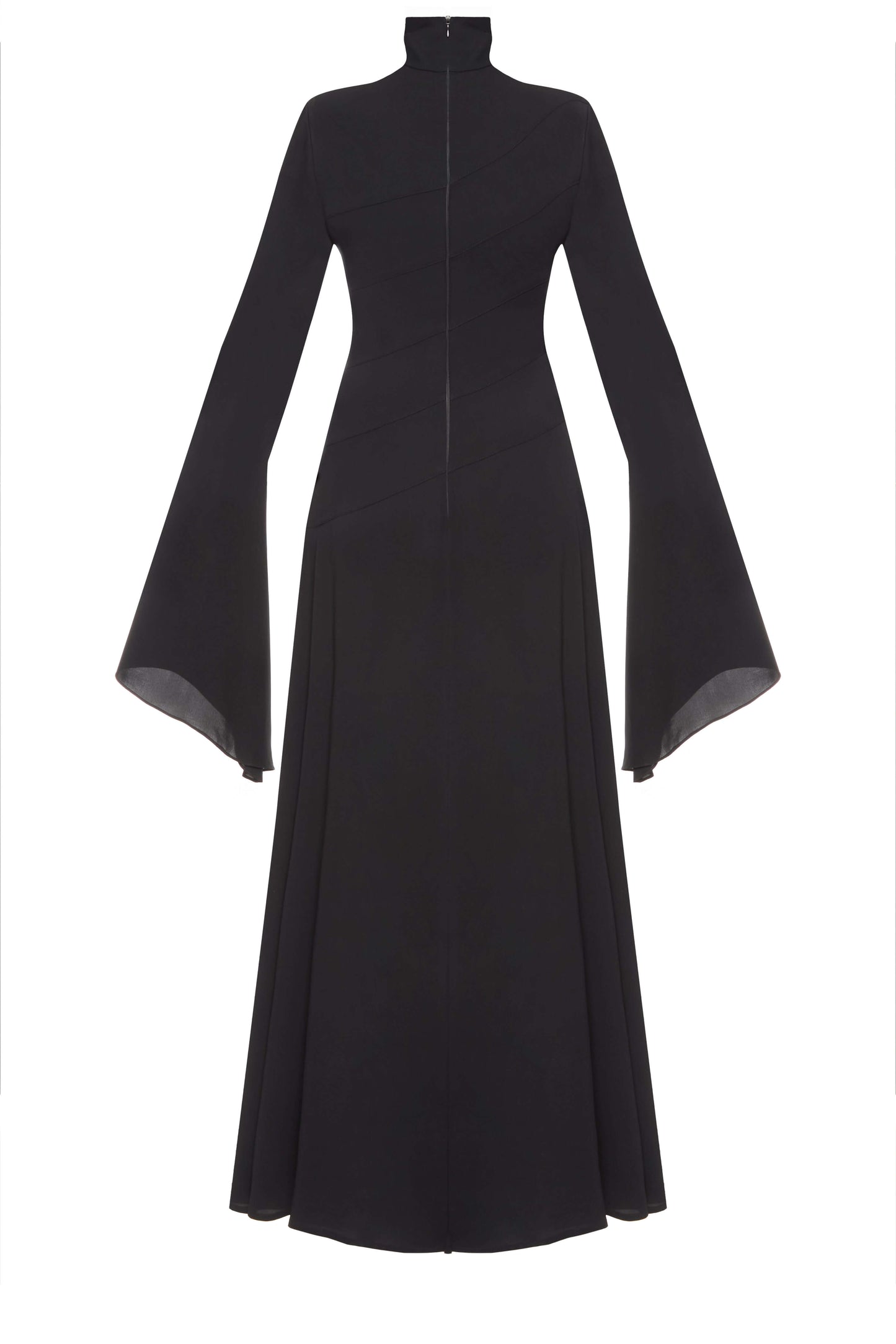 Dark Water Mermaid Dress — elegant mermaid silhouette in deep black tone