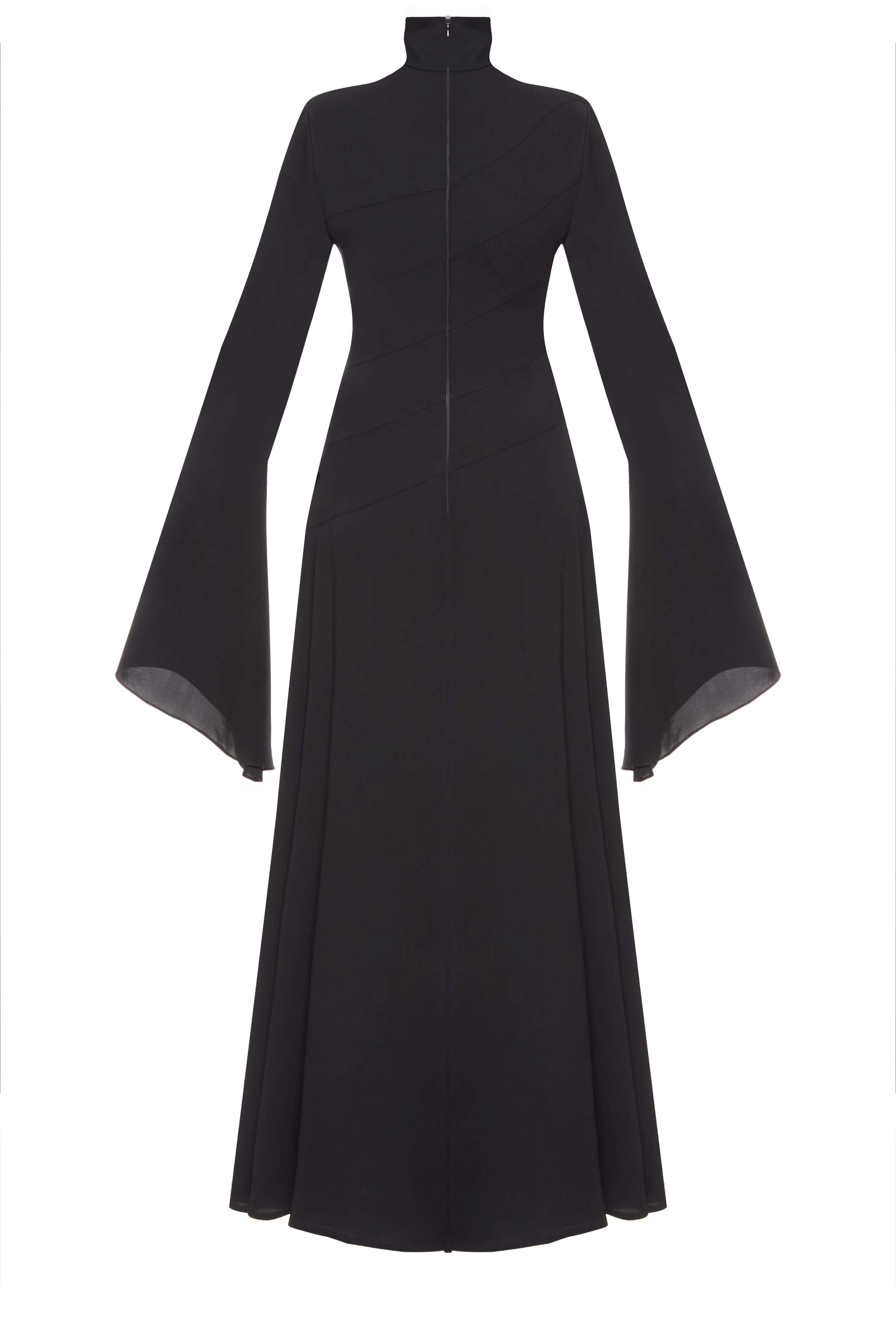 Dark Water Mermaid Dress — elegant mermaid silhouette in deep black tone