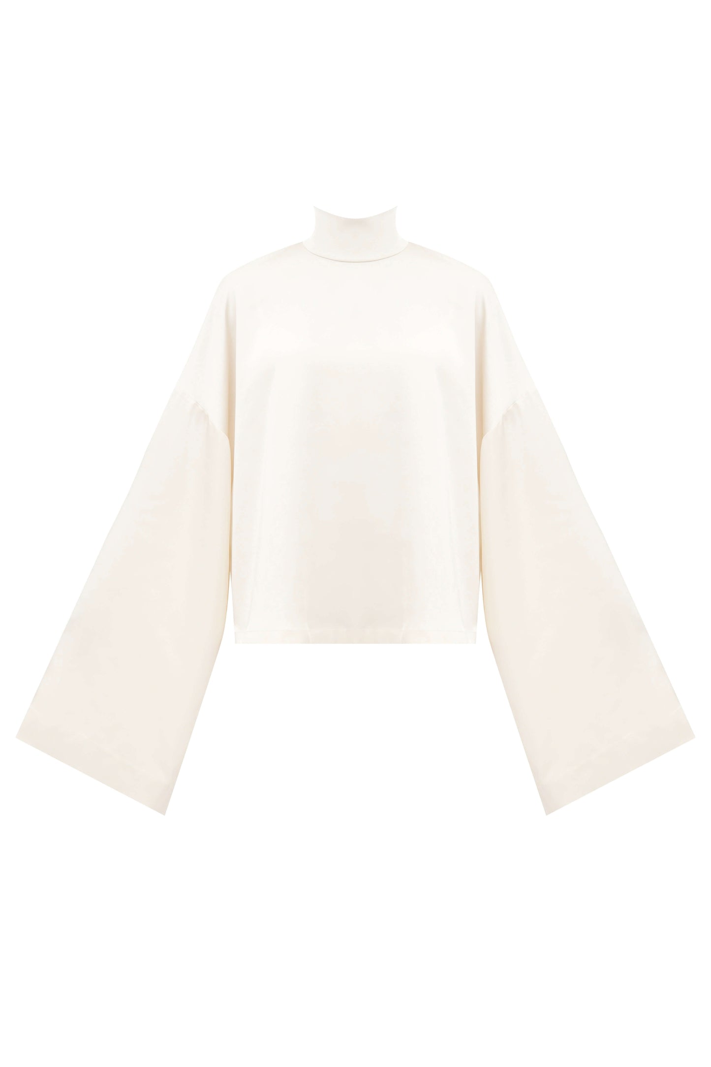 The Pearl Blouse. The Pearl Set. The Pearl Blouse. Cream satin blouse from the Pearl Set — soft matte finish, elegant minimalist silhouette by SBN.