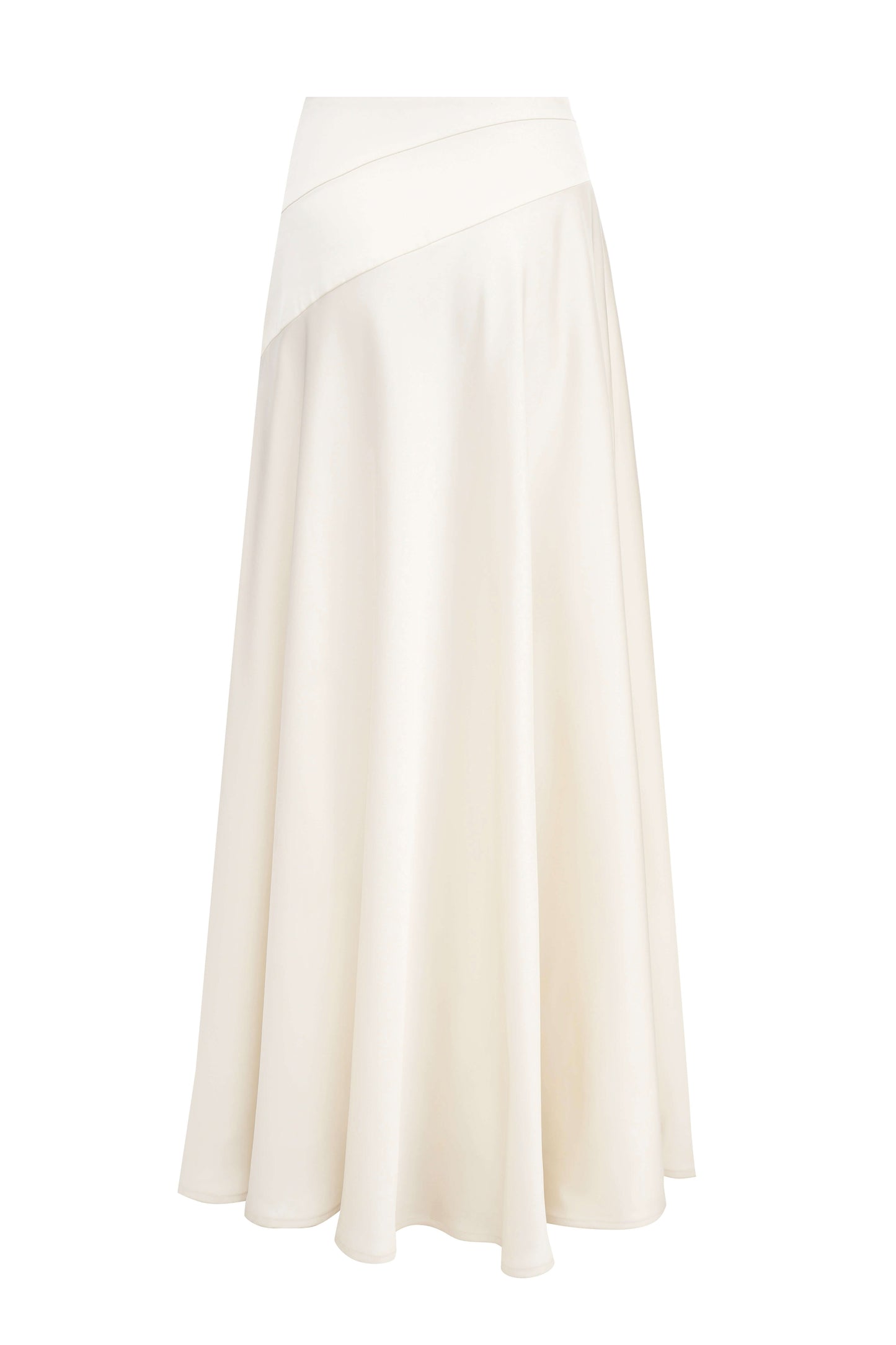 The Pearl Set. The Pearl Skirt. Cream satin skirt — elegant cream skirt crafted from soft satin fabric by SBN.