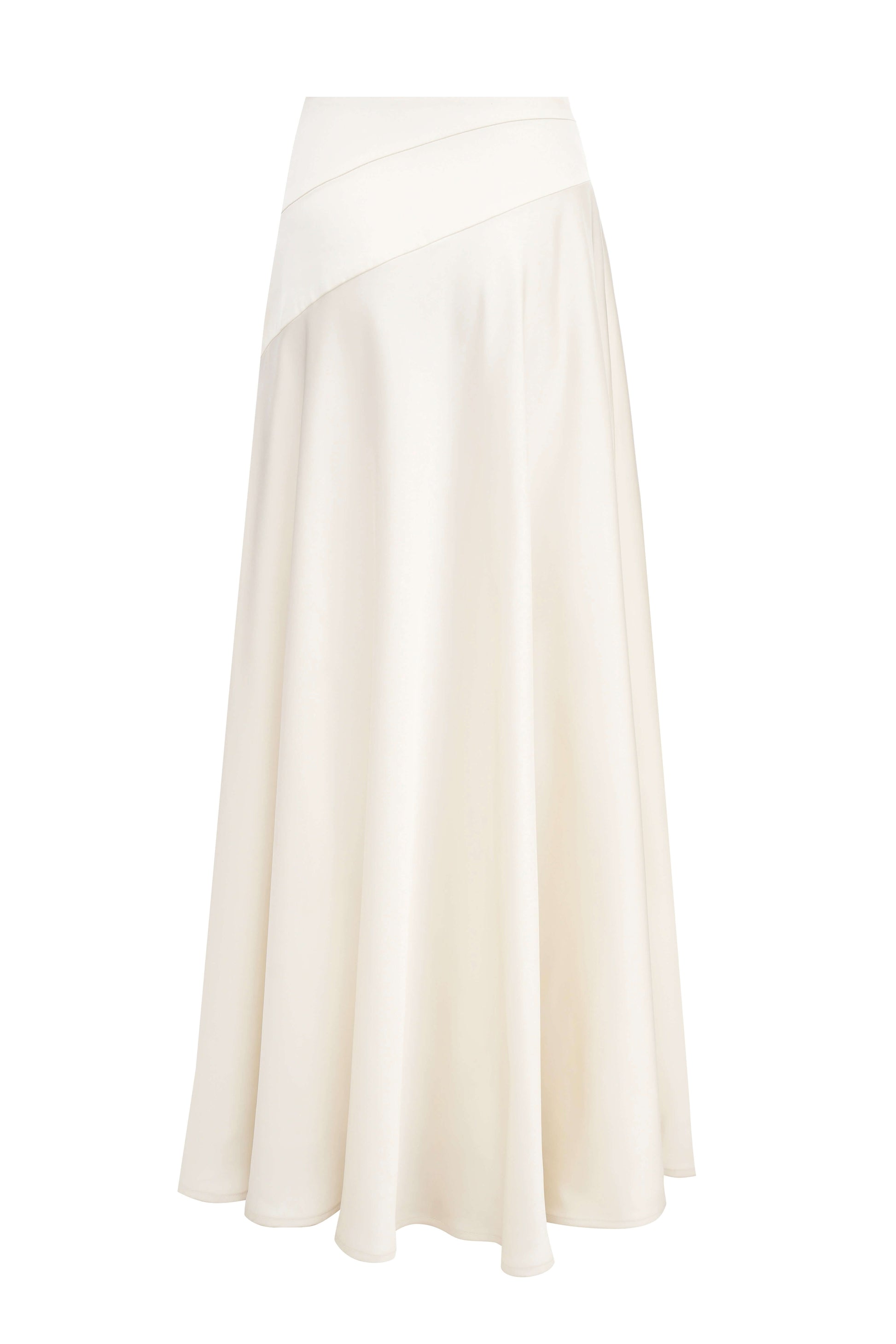 The Pearl Set. The Pearl Skirt. Cream satin skirt — elegant cream skirt crafted from soft satin fabric by SBN.